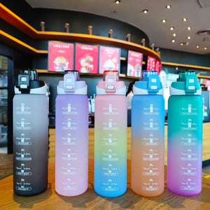 Color Gradient Bottle For Frosted Sports Water