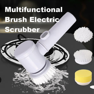 Kitchen Supplies Multifunctional Brush Electric Scrubber Rechargeable Dishwashing Brush Automatic Range Hood Stove